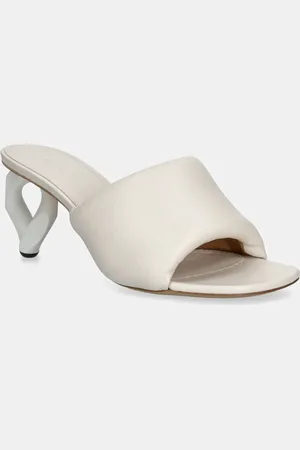J.W.Anderson Infradito in pelle Chain Heel Open Mule donna colore SN0100.LA0161.002