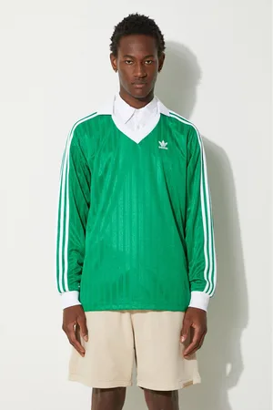 adidas Camicia a maniche lunghe Adicolor Piqué Football Long Sleeve uomo colore con applicazione IX5225