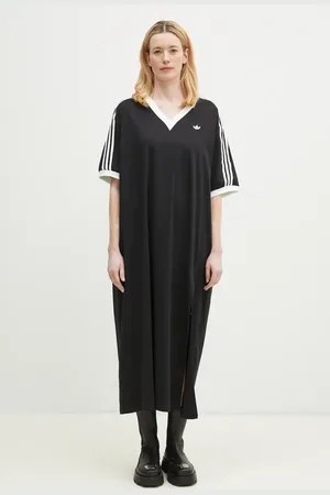 adidas Vestito in cotone V-NECK DRESS colore JX9219