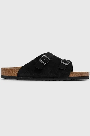 Birkenstock Ciabatte slide in camoscio