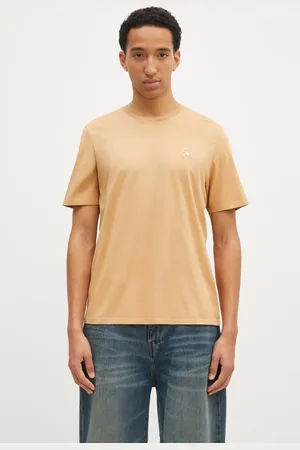 Maison Kitsuné T-shirt in cotone Chillax Fox Patch Regular Tee Shirt uomo colore con applicazione LM00110KJ0008
