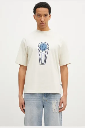 New Balance T-shirt in cotone uomo colore MT44585LIN