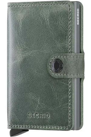 Secrid Portafoglio in pelle Miniwallet Vintage Sage colore