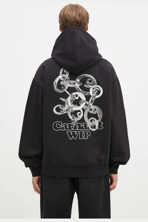 Carhartt Felpa in cotone Hooded Charm Link Sweat uomo colore I034423.0M406