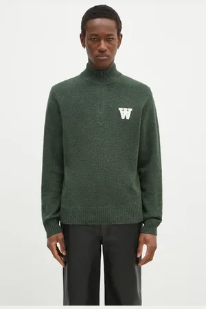 WoodWood Maglione in lana Blu AA CS Halfzip uomo colore 10325502.4159