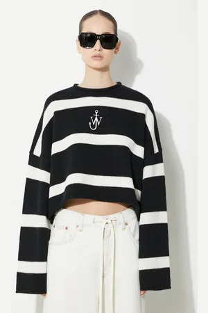 J.W.Anderson Maglione in lana Cropped Anchor Jumper donna colore KW1121.YN0264.901
