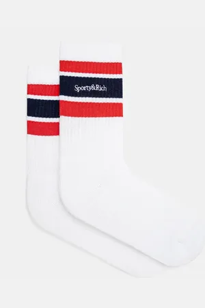 Sporty & Rich Calzini Serif Logo donna colore AC004S406SW