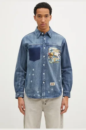 Evisu Camicia di jeans “Virtual Vacation”Print uomo colore 2EAHTM4DL8027