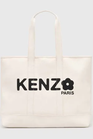 Kenzo Borsa a mano in cotone Utility Large Tote Bag colore FE68SA911F36.03