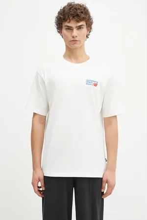 New Balance T-shirt in cotone uomo colore con applicazione MT41908SST