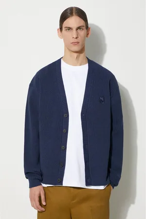 Maison Kitsuné Neil Barrett cardigan Bold Fox Head Patch Comfort Ribbed Cardigan uomo colore MM00506KT1098