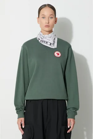 Fjällräven Felpa in cotone 1960 Logo Badge Sweater donna F87163