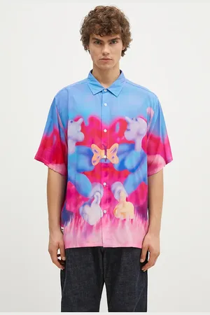 Pleasures Camicia Interaction Button Down uomo colore P24F028