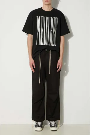 Pleasures Pantaloni Wander Wide Leg Pants uomo colore P24SU039-BLACK