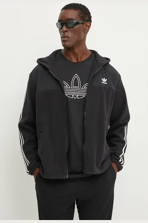 adidas Felpa in pile Fleece Hoodie colore con cappuccio con applicazione IZ4802