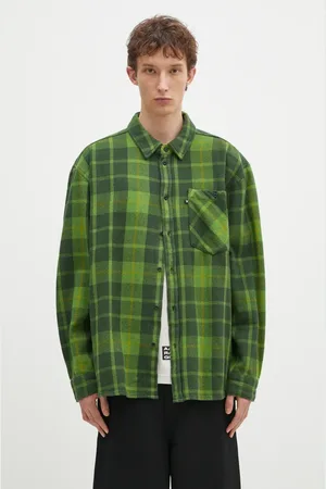 WoodWood Camicia in cotone Day Heavy Flannel Shirt GOTS uomo colore 10325302.5167