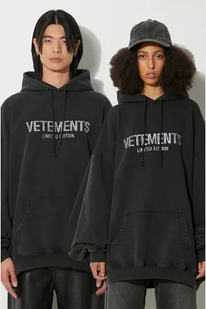 Vetements Felpa Crystal Limited Edition colore con cappuccio con applicazione UE64HD650B