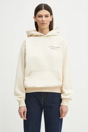 Sporty & Rich Felpa in cotone Faubourg donna colore con cappuccio ST070517619CR01