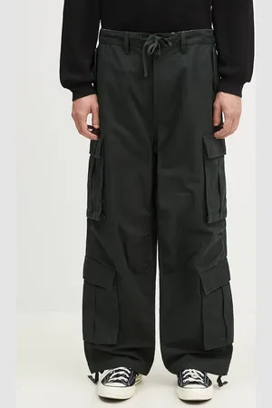 Vans Pantaloni in cotone Premium Classics LX Baggy Cargo Pant colore verde VN000HMYD6P1