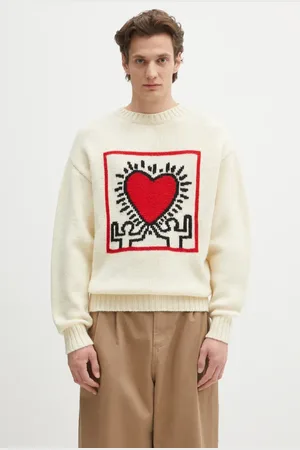 Wacko Maria Maglione in lana x Keith Haring uomo colore KH.WM.KN01
