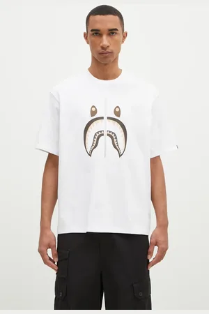 A Bathing Ape T-shirt in cotone Shark Tee #2 uomo colore 1K70110312