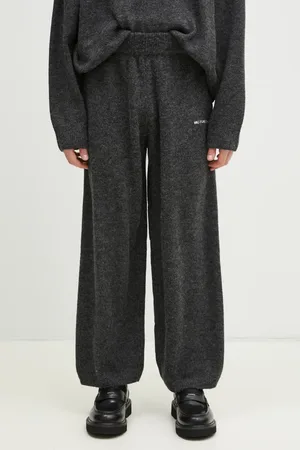 Mki Miyuki-Zoku Pantaloni con aggiunta di cotone bambini Mohair Blend Knit Wide Leg Joggers uomo colore MOHAIR.BLEND.KNIT.WIDE.