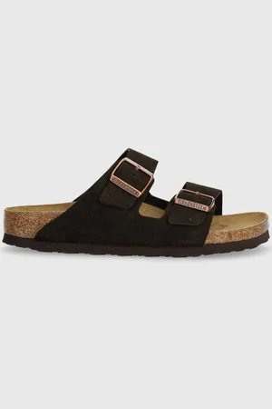 Birkenstock Ciabatte slide in camoscio Arizona donna colore 1027083