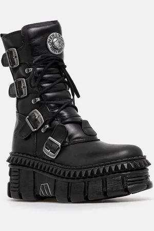 New Rock Stivaletti alla caviglia in pelle donna colore M-WALL373-S6