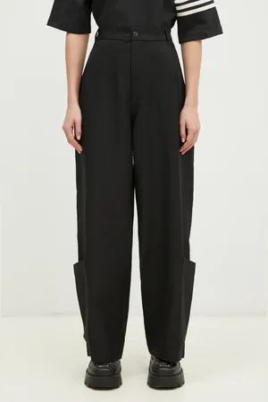 Y-3 Pantaloni Sport Uniform Wide Leg Pants donna colore JD1759