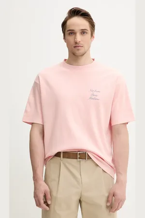 Drôle de Monsieur T-shirt in cotone Le T-Shirt Slogan Cursive colore G-TS209-CO002-LPI