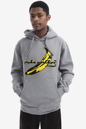 Maharishi Felpa in cotone Chanile Banana x Warhol uomo