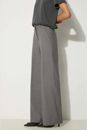 Kenzo Pantaloni in lana Cool Wool Wide Pants colore FE62PA0949RB.97