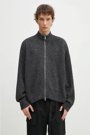 Mki Miyuki-Zoku Cardigan con aggiunta di lana Mohair Blend Knit Track Jacket uomo colore MOHAIR.BLEND.KNIT.TRACK