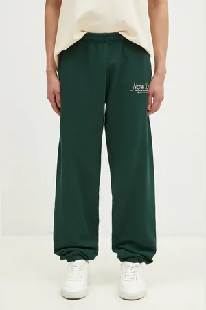 Sporty & Rich Pantaloni della tuta di cotone NY 94 colore PA036506034GR10