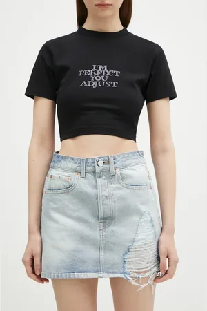 Vetements Gonna di jeans Destroyed Denim Mini colore WA66SK500L