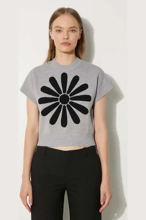 Kenzo Maglione in lana Marguerite Placed Top donna colore FE62PU4883CT.93