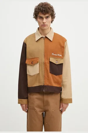HUMAN MADE Giacca-camicia di cotone Zip-Up Work Jacket colore HM28JK012