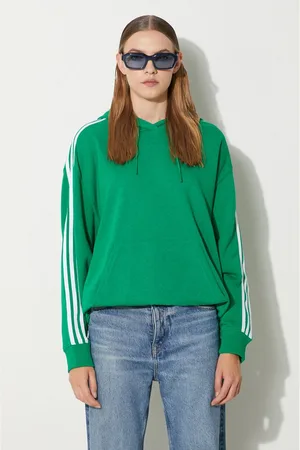 adidas Felpa 3-Stripes Hoodie OS donna colore con cappuccio con applicazione IN8398