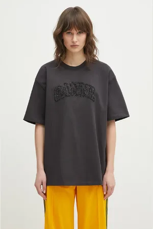 Ganni T-shirt in cotone Heavy Cotton Drop Shoulder donna colore T4095