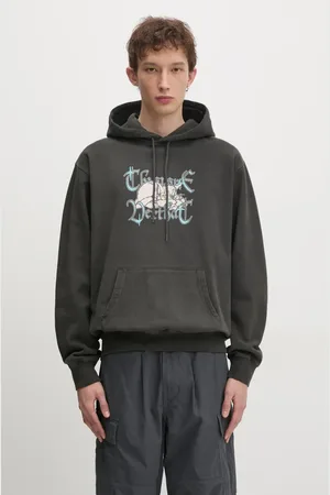 This Is Never That Felpa in cotone Sleepy Cat Hoodie uomo colore con cappuccio TN243TSWHO09
