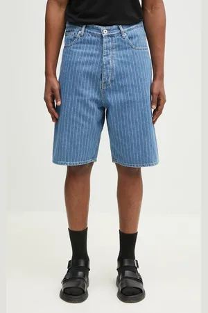 Drôle de Monsieur Pantaloncini di jeans Le Short Baggy Rayures uomo colore G-BS147-CO179-LBE