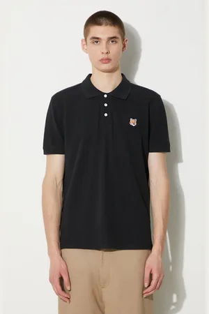 Maison Kitsuné Polo in cotone Fox Head Patch Regular Polo colore con applicazione LM00208KJ7002