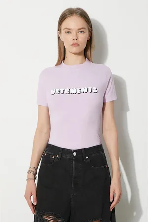 Vetements Sisley t-shirt Bubble Gum Logo Fitted donna colore WE64TR310P