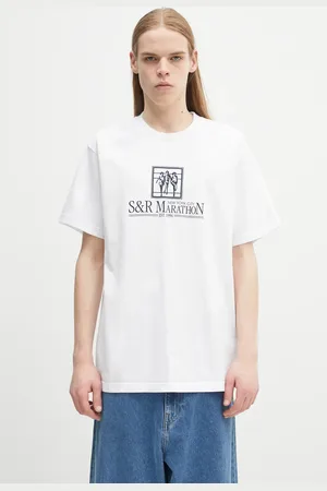 Sporty & Rich T-shirt in cotone NY Marathon colore TO043514133WH01
