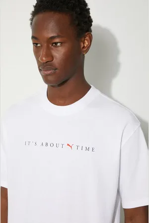 PUMA T-shirt in cotone MMQ Graphic Tee uomo colore 626556