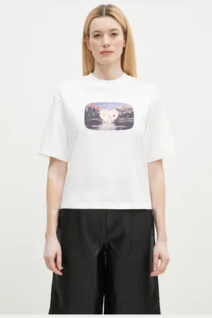 Carhartt T-shirt in cotone Greatest Flicks donna colore I034398.02XX
