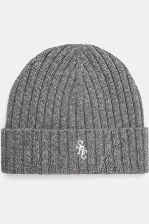 Sporty & Rich Berretto in lana SRC Wool Cashmere colore AC066506302GY03