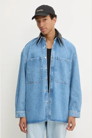 Nanushka Camicia di jeans BEAUX uomo colore NU24PFJK00553