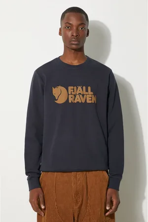 Fjällräven Felpa in cotone Logo Sweater uomo colore con applicazione F84142