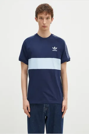 adidas T-shirt in cotone 3-Stripes Panel uomo colore con applicazione JD4276